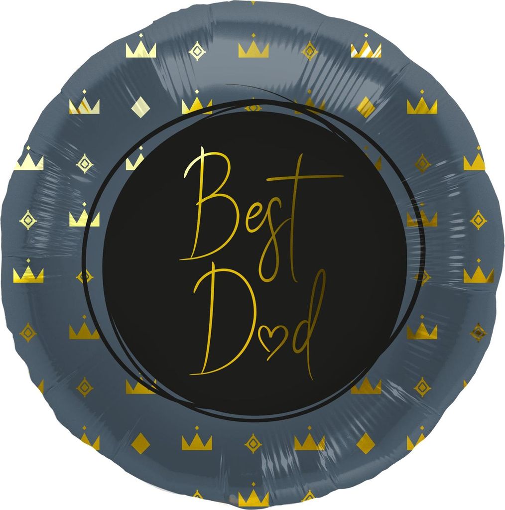 Eleganter Best Dad Folienballon 45cm