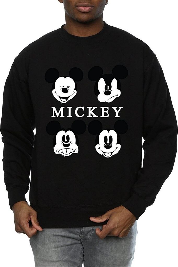Disney - "Four Heads" Sweatshirt für Herren BI1141 (3XL) (Schwarz)