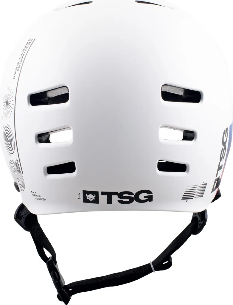 Casque de Skate TSG Evolution Graphic Design Blanc Board-Cast S/M - 4