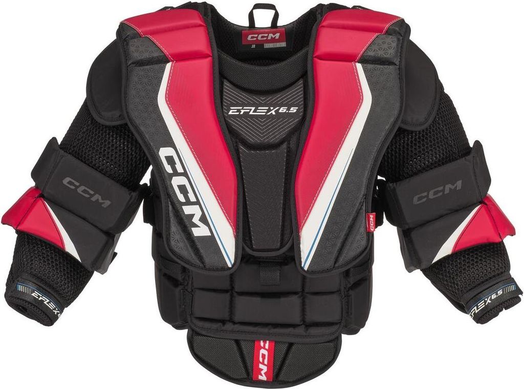 CCM EFlex 6 Goalie Brustpanzer Senior, Größe:XL, Farbe:schwarz/rot/weiß