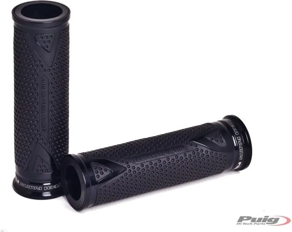 Poignées Moto Antidérapantes PUIG 8191N Noir pour Kawasaki KLE500