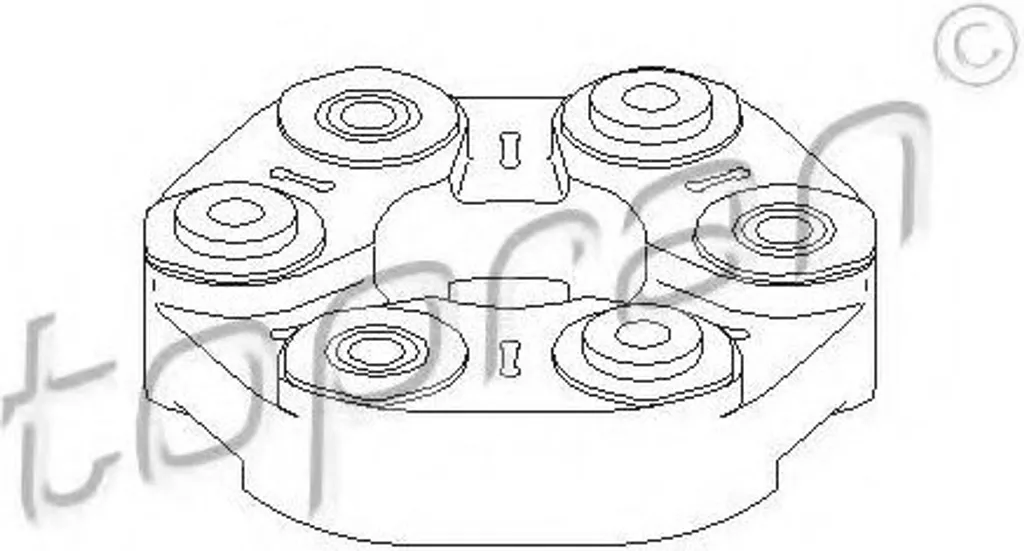 Flector de transmission TOPRAN 501 591 pour BMW Série 1, 3, 5 et X1 E84