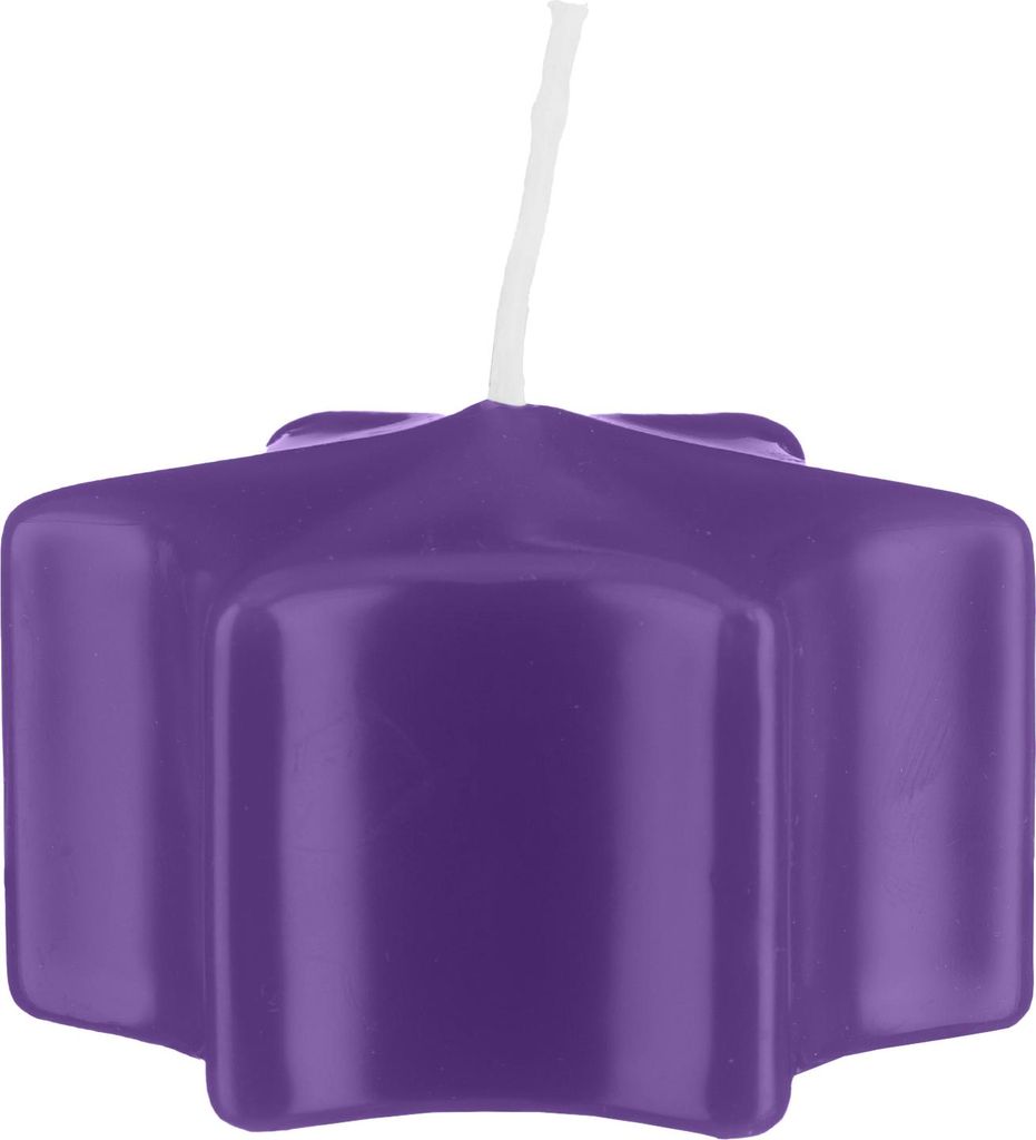 Sternkerzen Schwimmkerzen Lila 35 x Ø 60 mm, 16 Stück