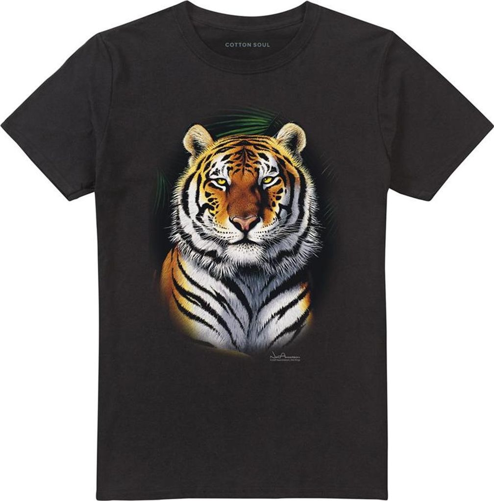 Wildlife - "Jungle Fire" T-Shirt für Herren/Damen Uni TV28641 (XL) (Schwarz)