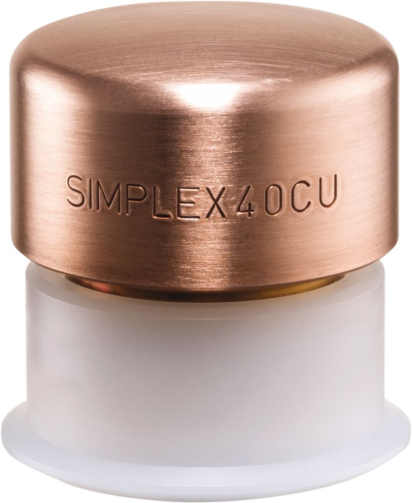 Tête de marteau SIMPLEX C30 mm, cuivre Halder | Image du produit 