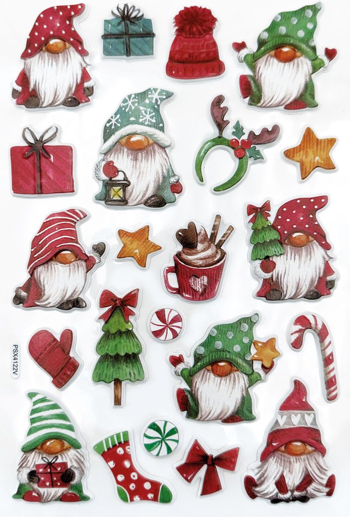 Braun+Company Sticker Gnomes 14x21 cm Motivgröße 1.5 bis 4.9 cm
