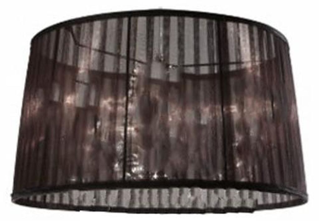 Sompex Plissierter Lampenschirm schwarz Organza für Produktbild 