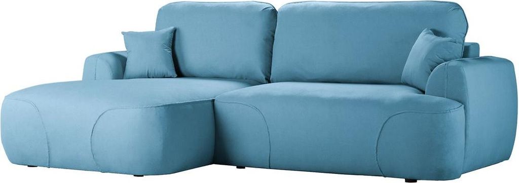 Linksseitiges Ecksofa Satell mit Schlaffunktion aus medizinischem Schaumstoff-Kronos 12
