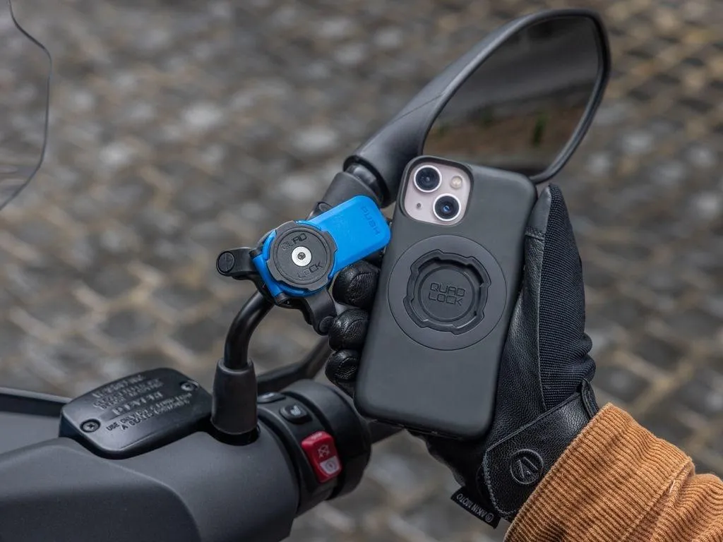 Support Téléphone GPS pour Rétroviseur Quad Lock - Idéal Navigation - 6