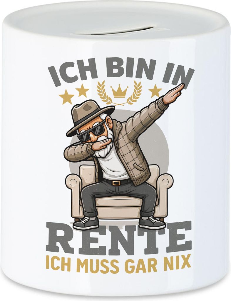Ich bin in Rente Spardose – Lustiges Geschenk für Ruhestand Produktbild 