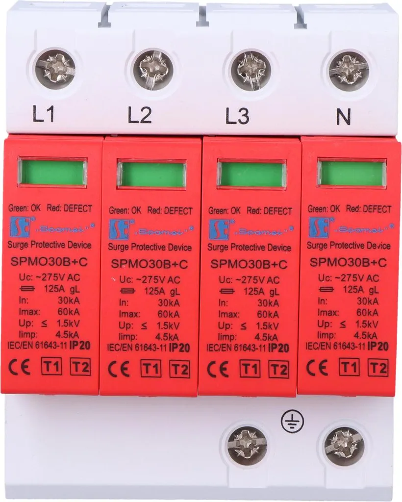 Parafoudre triphasé classe B+C pour protéger les équipements de maison - 4