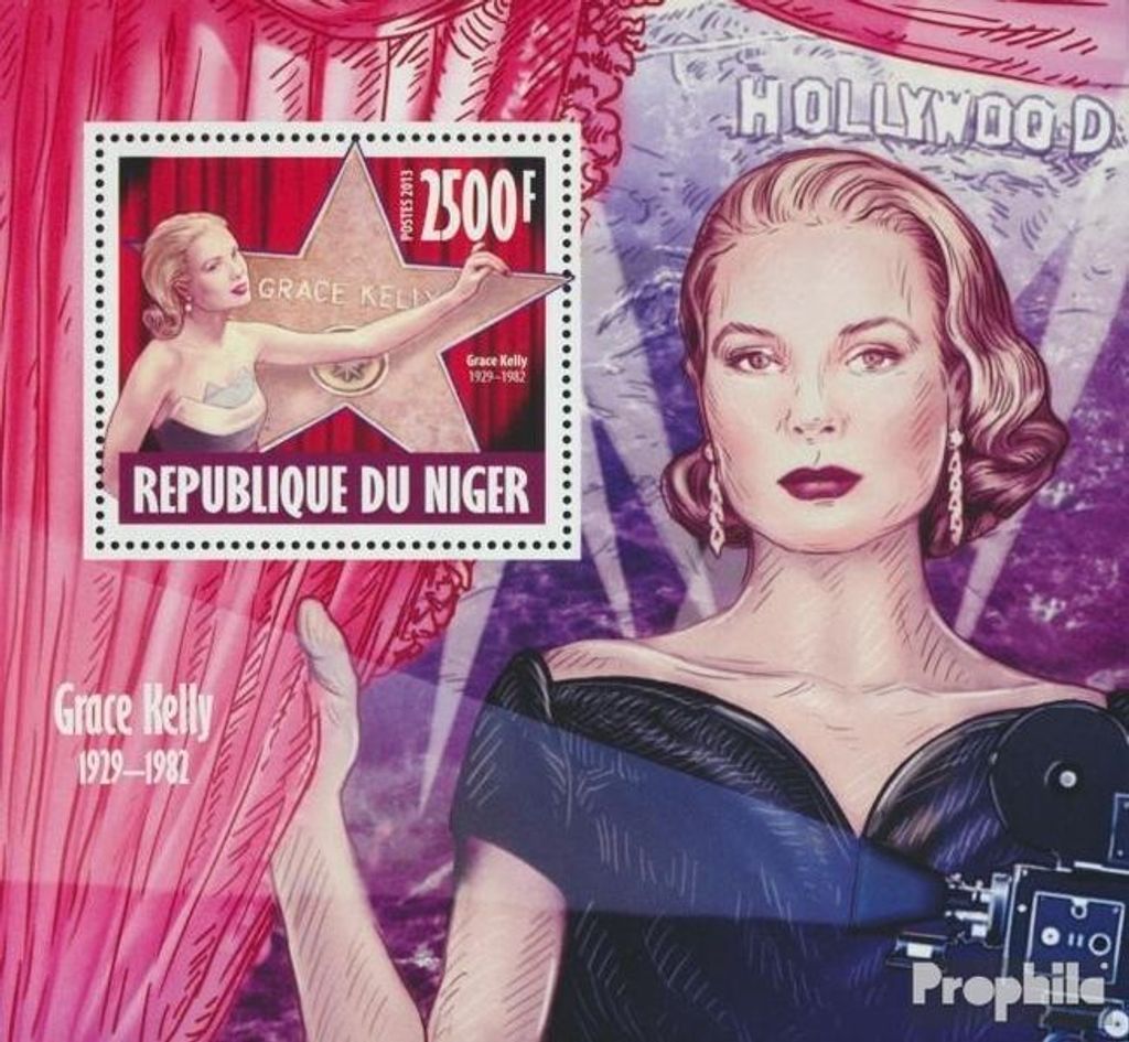 Briefmarken Niger 2013 Mi Block 240 (kompl. Ausg.) postfrisch Grace Kelly