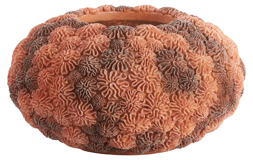 Vase Light & Living CORAL Pêche et Brun Clair - Design Ø47,5x25,5 cm