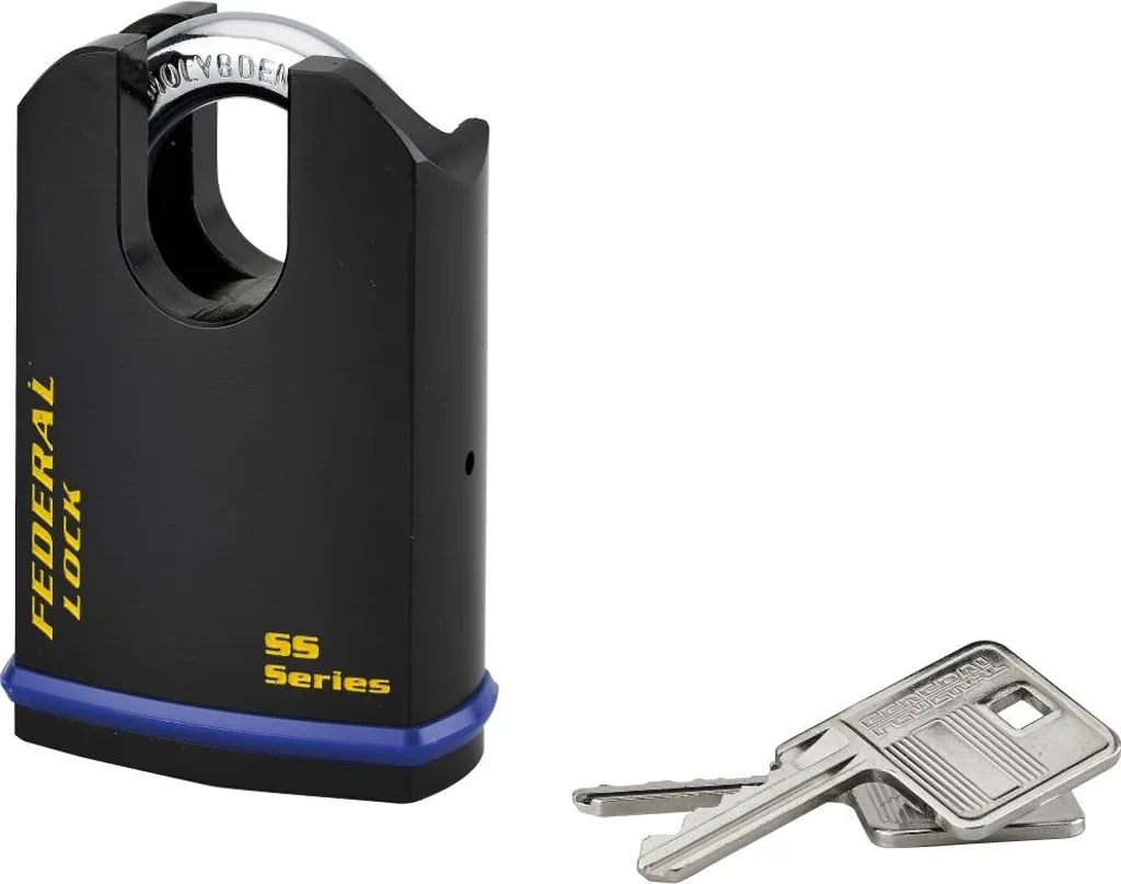 Cadenas à clé Federal Lock 720-P Thirard acier anse protégée 54mm noir