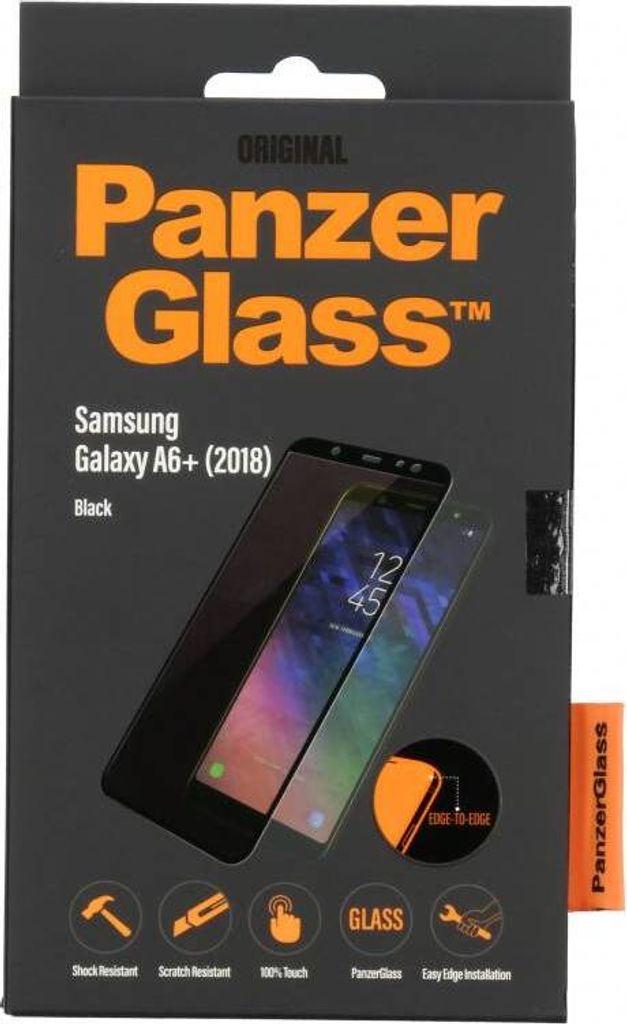 PanzerGlass Premium Displayschutzfolie kompatibel mit Samsung Galaxy A6 Plus (2018)