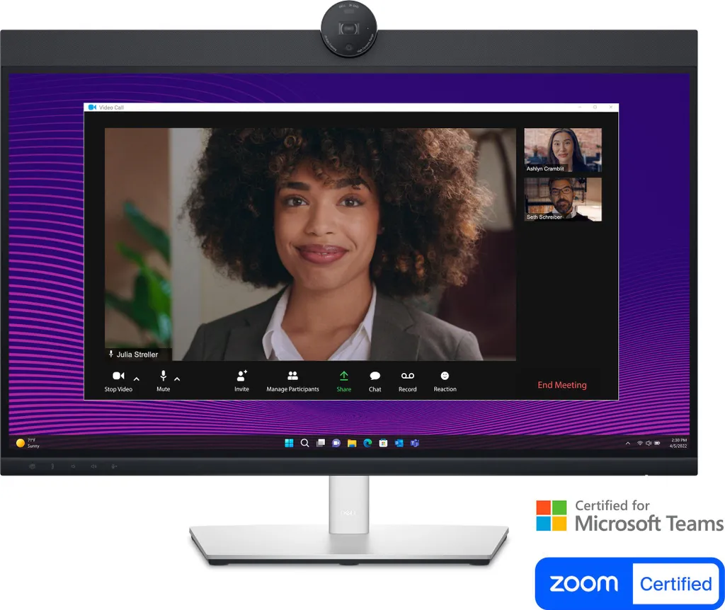 Moniteur de Conférence Dell P2724DEB 27 Pouces IPS USB-C et Webcam - 11