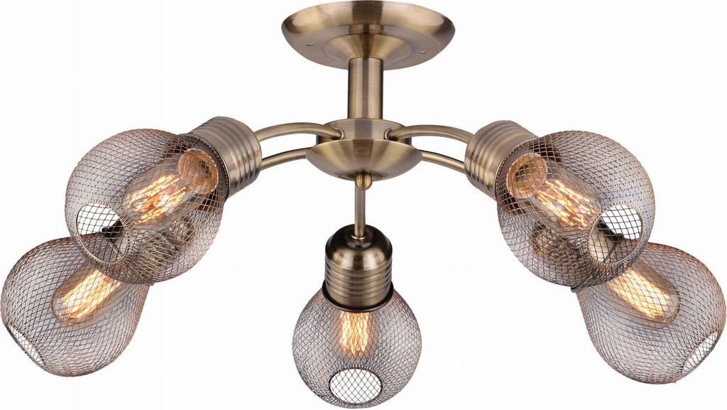 A close-up, studio shot of a ceiling light fixture.