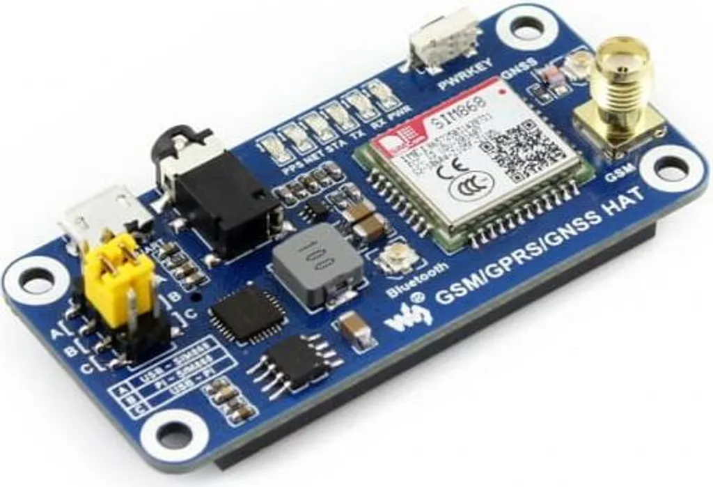 Carte d'extension SIM868 GSM GPRS GNSS pour Raspberry Pi multi-fonctions