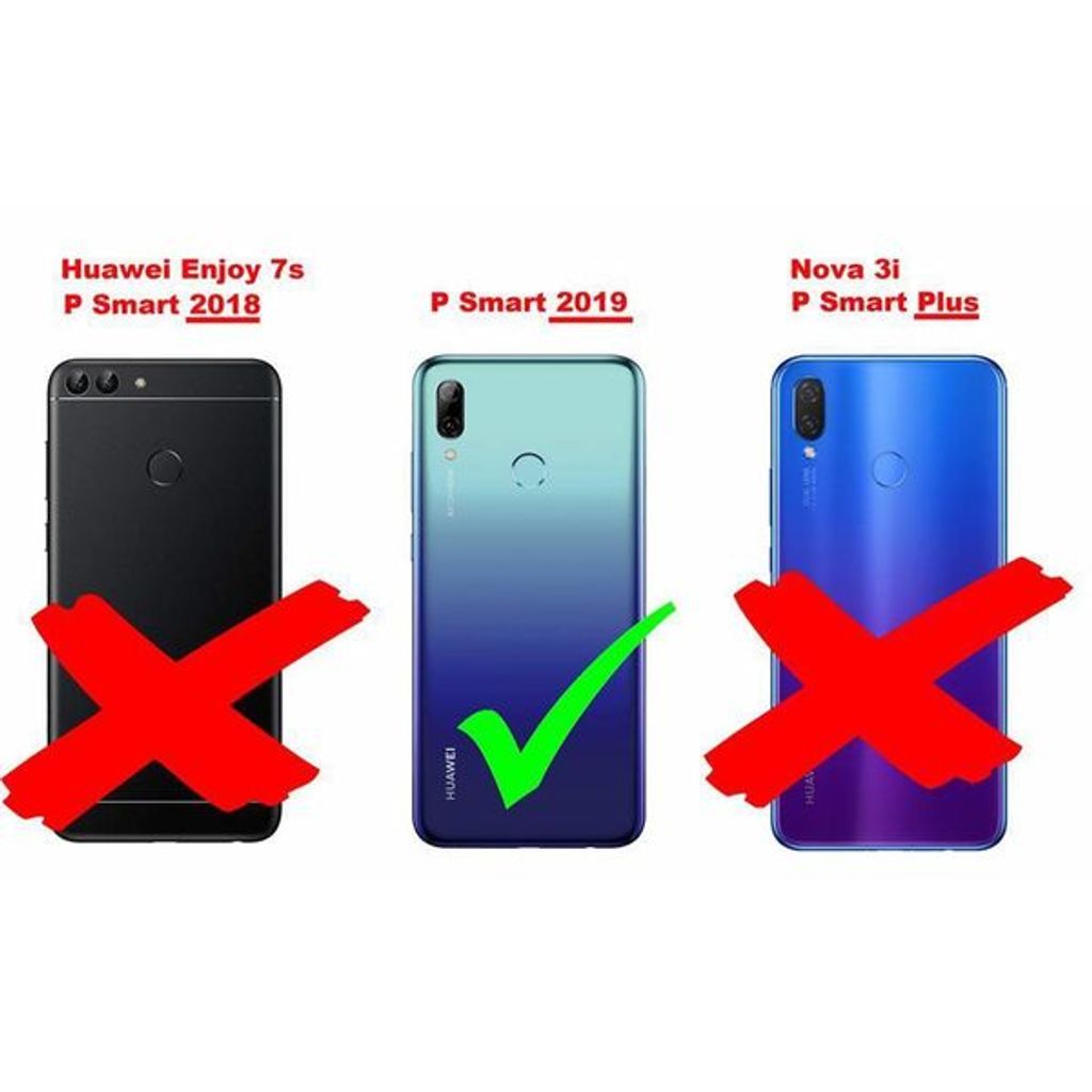 Cadorabo Custodia Morbida TPU Frost Rosso Per Huawei P Smart 2019 / Honor 10 LITE – Cover Sottile Antiurto, Ultra Slim