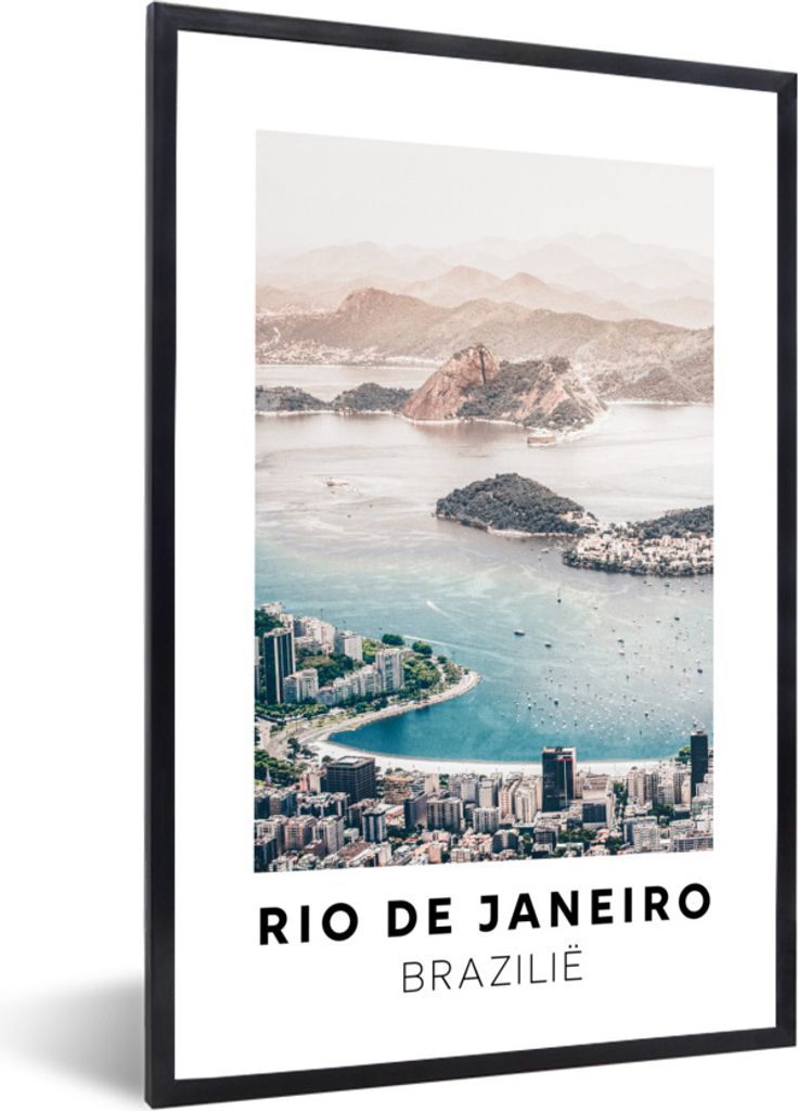 MuchoWow Gerahmtes Poster Brasilien - Rio - Wasser 20x30 cm - Poster mit Schwarzem Bilderrahmen Wandposter Rahmen Foto Bilder - Drucken - Bilder ...