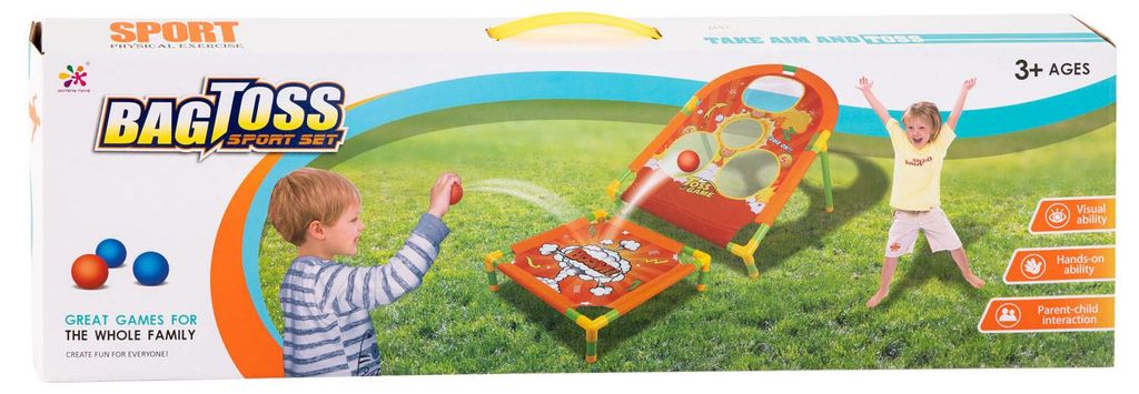 Ballenwurfspiel Karton Mehrfarbig Spielzeug für Kinder