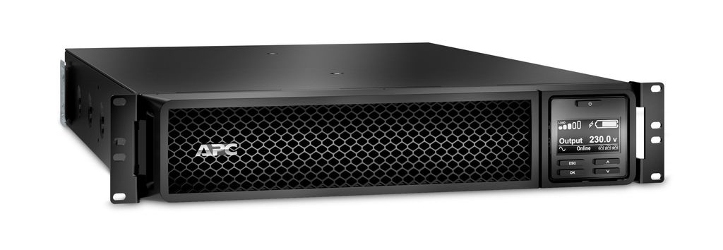 APC Smart-UPS On-Line SRT2200RMXLI-NC – 2200 VA / 1980 W Rackmount-USV mit Online-Doppelwandler und Network Management Card, 2U