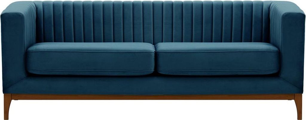 Dreisitzer-Sofa Slender Wood-Velluto 11-dark oak