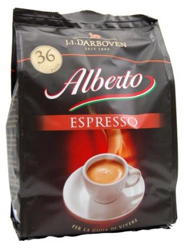 Alberto Espresso Pads 36 pièces arôme intense paquet 252g Image du produit 