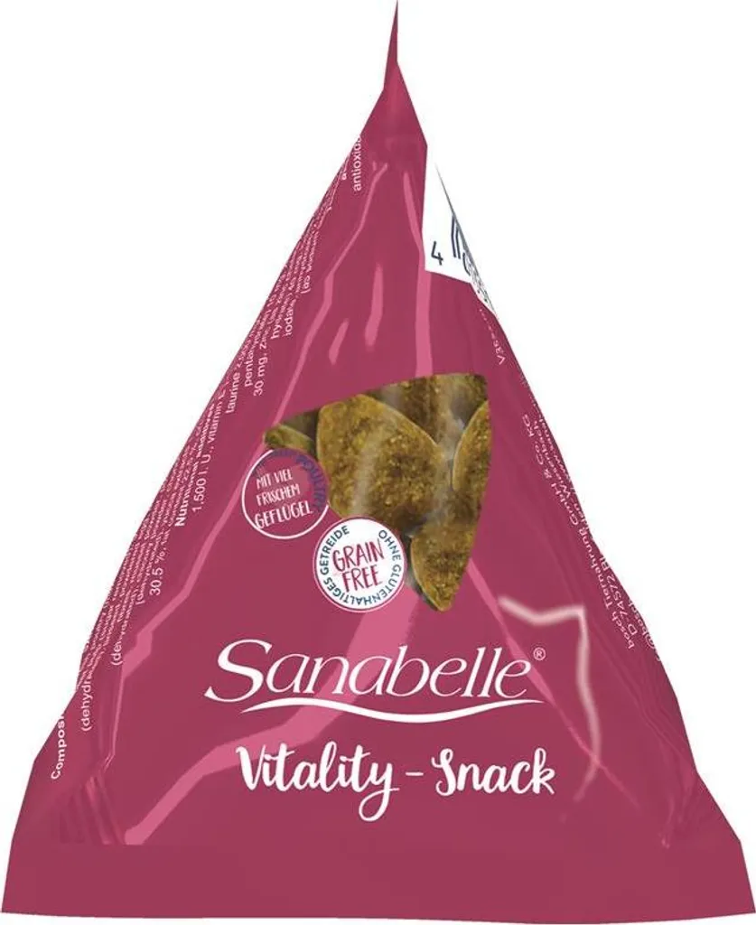 Sanabelle Vitalité 20g le snack idéal pour éduquer et motiver le chat