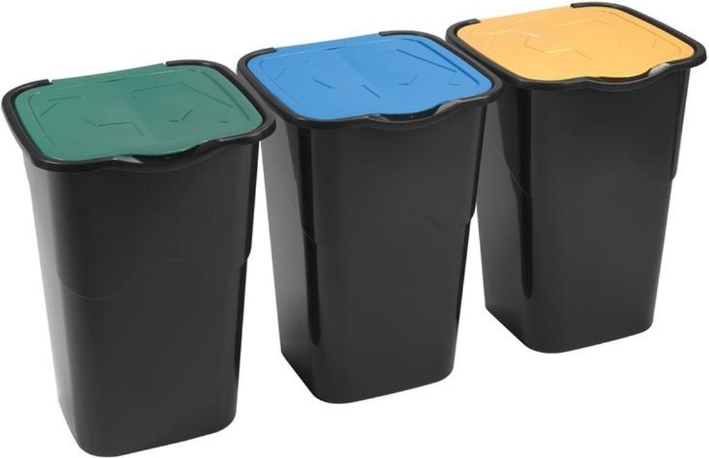 Kôš odpadkový triedený odpad 3x50L HEIDRUN Obrázok produktu 