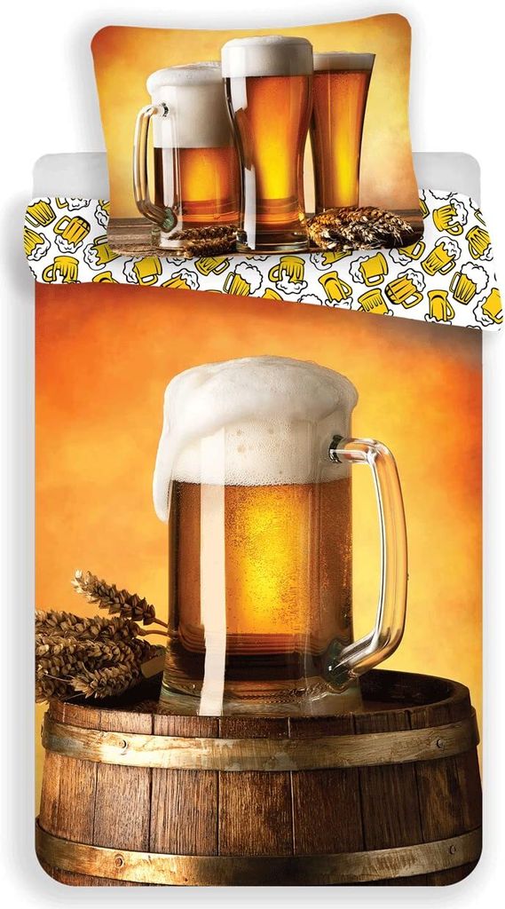 Fotoprinty Sweet home Dekbedovertrek Bier - Eenpersoons Zdjęcie produktu 1