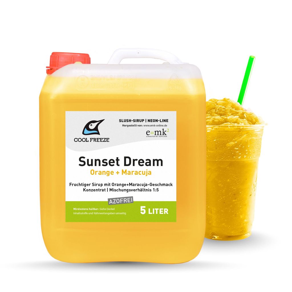 Slush-Sirup Eis Sunset Dream (Orange-Maracuja) | Konzentrat Produktbild 