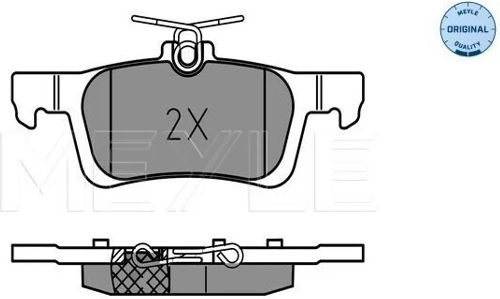 Plaquettes de Frein Silencieuses MEYLE 025 258 4116 - Peugeot 308 SW II