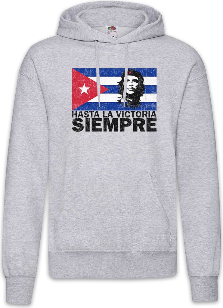 Urban Backwoods Hasta La Victoria Siempre II, Herren Hoodie, Farbe: Hellgrau, Größe: 2XL