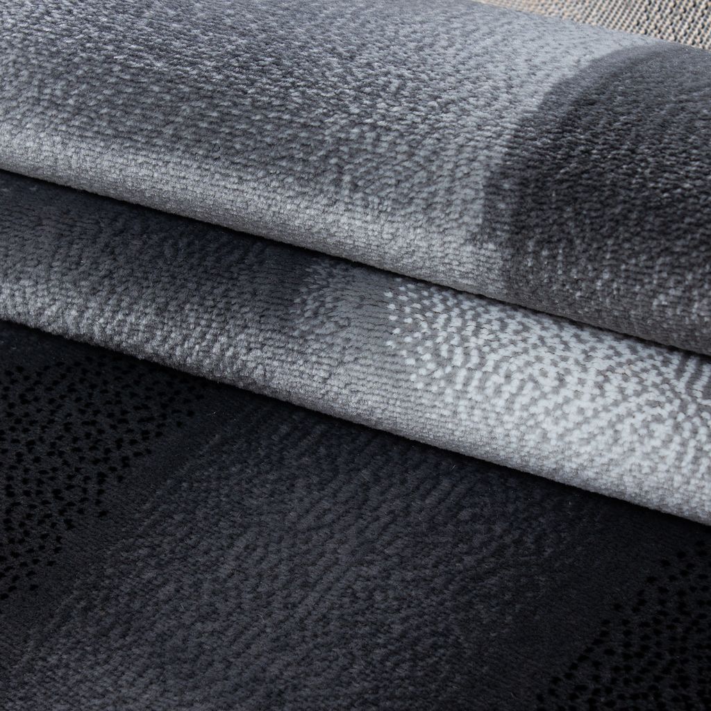 Modern Kurzflor Teppich Wohnzimmer Abstrakt Wellen Design Produktbild 5