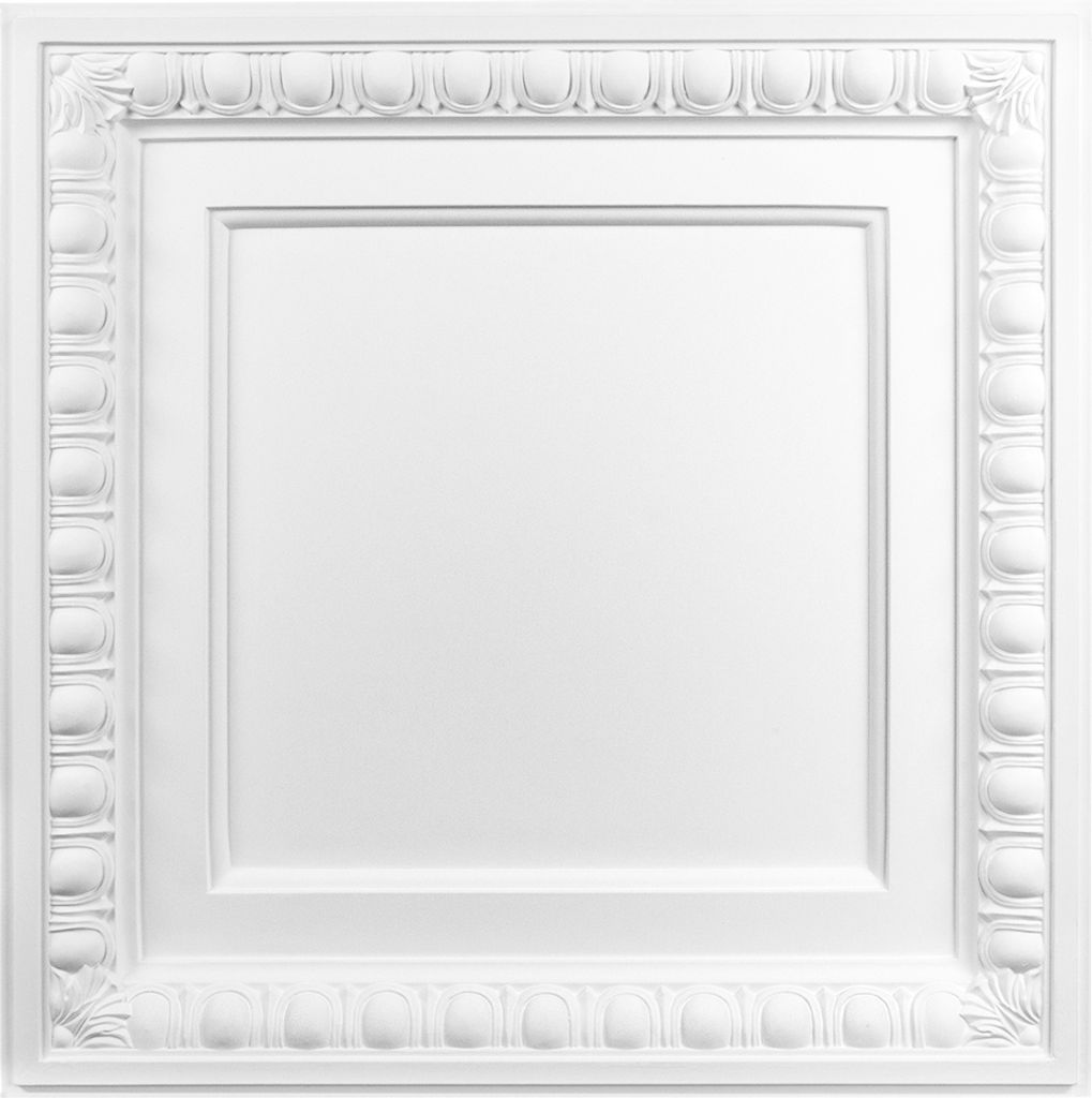 1 Stück | Deckenplatte | Polyurethan| stoßfest | Perfect | 61x61cm | B4004