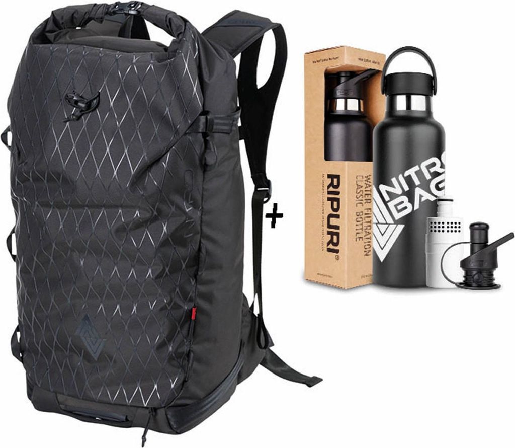 NITRO Tourenrucksack Rucksack Splitpack 30 X Ripuri Set 22L Phantom schwarz