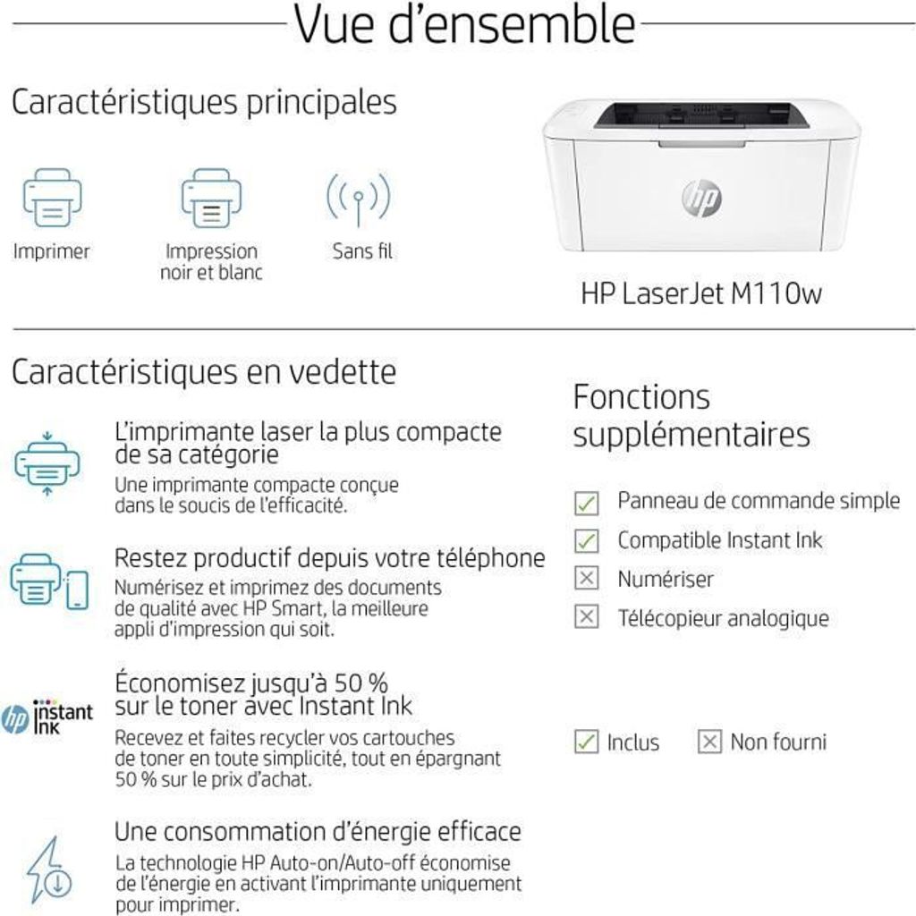 HP LaserJet M110w, Laser, 600 x 600 DPI, A4, 20 Seiten pro Produktbild 10