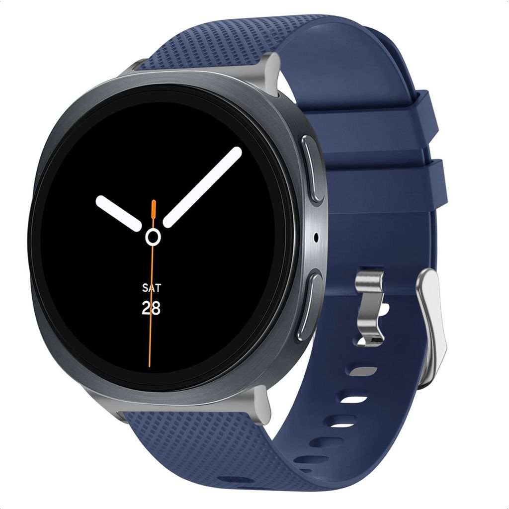 imoshion Flexibles Silikonarmband für Samsung Galaxy Watch 8 (40/44mm) / Classic (46mm) - Dunkelblau