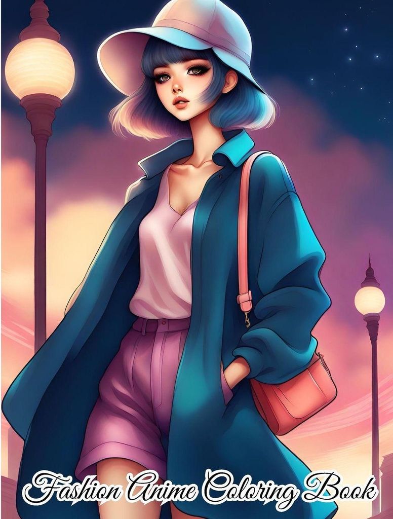 Fashion Anime Coloring Book