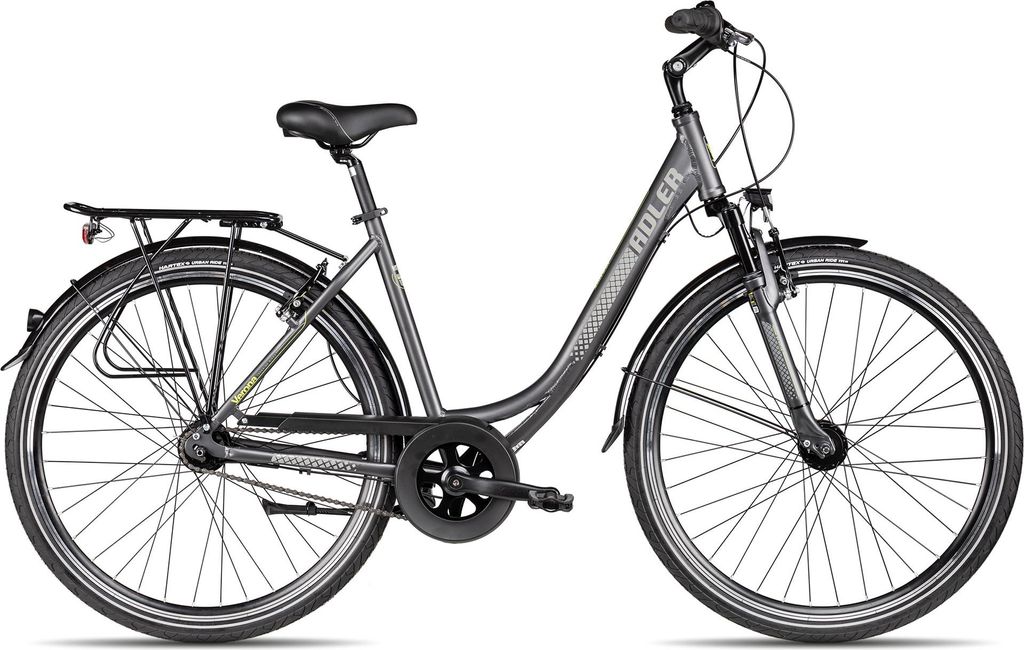 Adler Verona NEXUS Wave Citybike 28 Zoll Damenfahrrad 7-Gang Shimano Straßenausstattung Nabenschaltung Rücktritt 28 Zoll Schwarz 45 cm