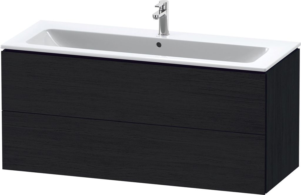 Duravit L-Cube Waschtischunterbau wandhängend, 2 Schubkästen, 1220x550x481mm, LC624301616