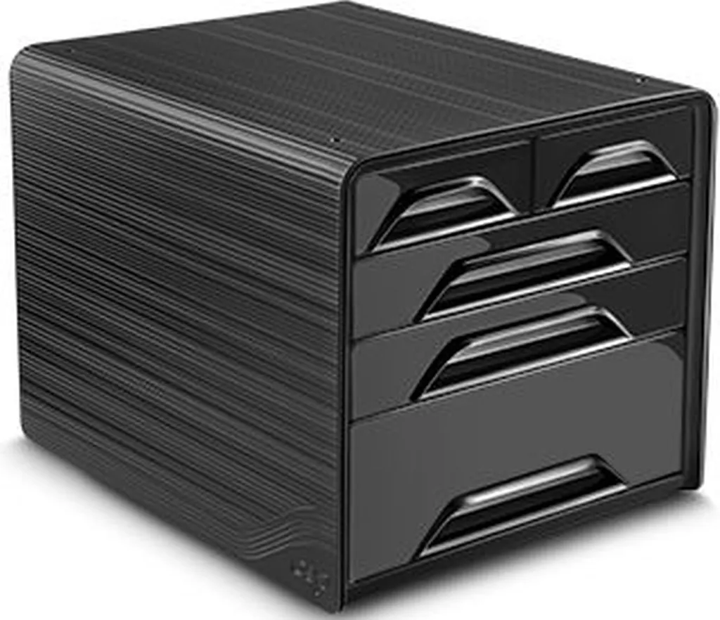 CEP 1072130011 Smoove GLOSS: Cassettiera 5 Cassetti Nero Elegante
