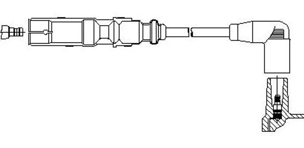 Cavo Candela BREMI 162/27 Originale 06A905430AA per Gruppo VAG