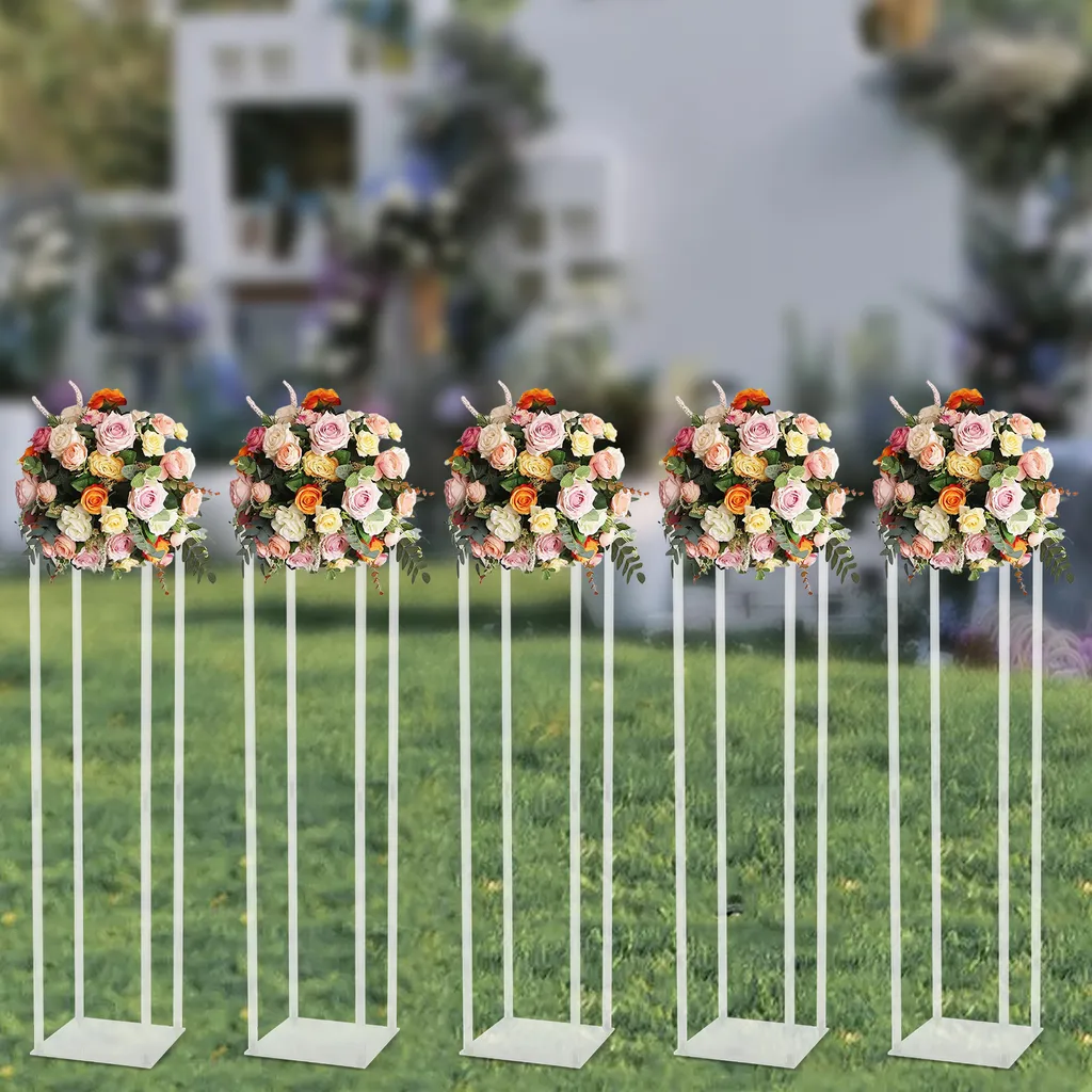 Vase de Fleurs en Métal Stable : Solution Déco pour Table de Mariage