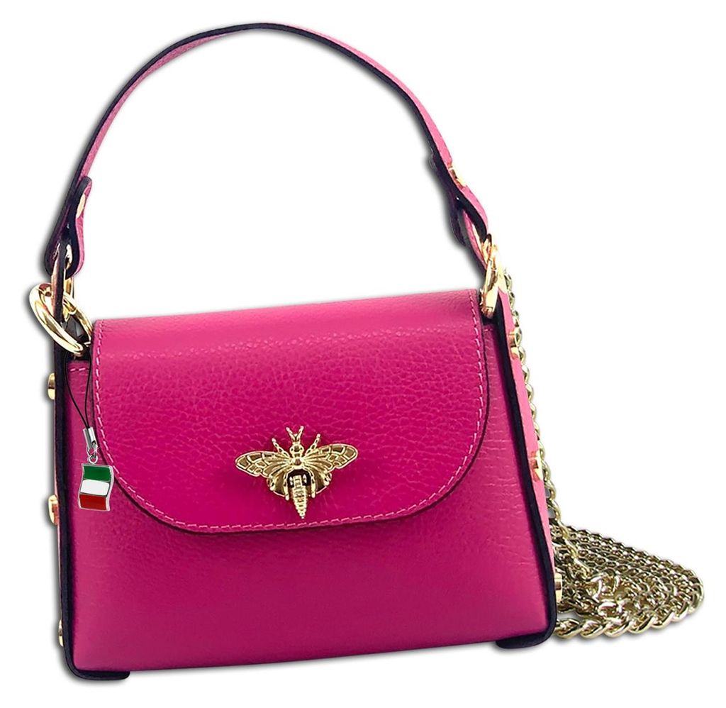 Florence borsa a tracolla in pelle rosa fucsia OTF817P Immagine del prodotto 