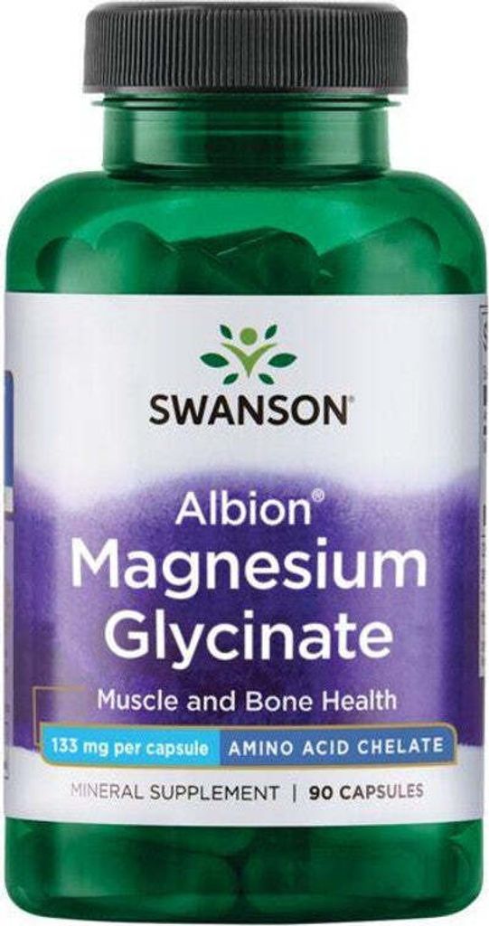Albion Chelatisiertes Magnesiumglycinat 133 mg 90 Kapseln Produktbild 