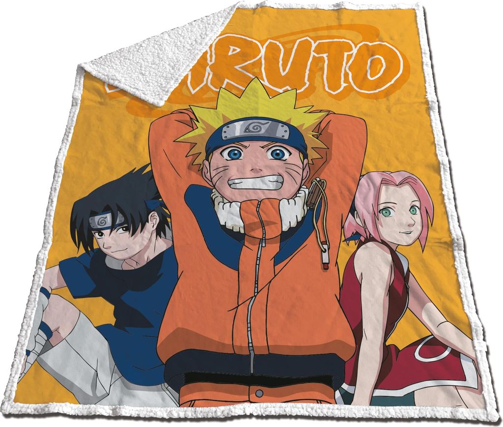 Aymax Naruto Sherpa-Decke, klassisch, 120 x 150 cm
