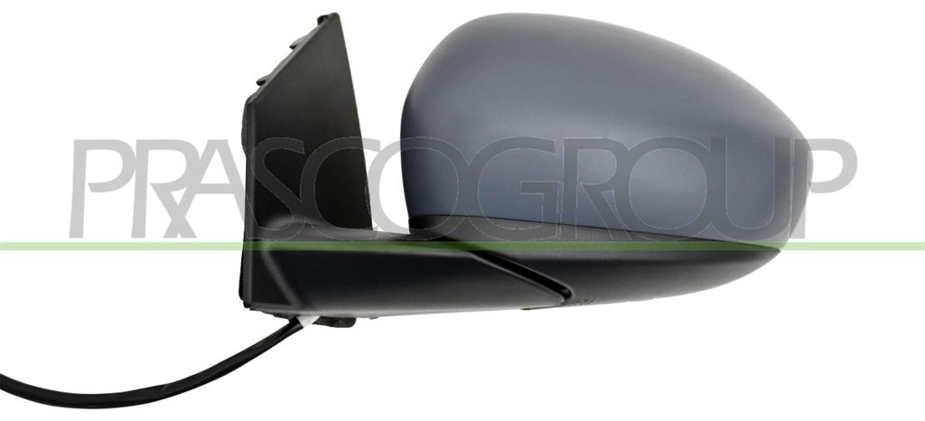PRASCO FT0347304 Außenspiegel Seitenspiegel Links für FIAT 500 (312) Konvex Grundiert Elektrisch