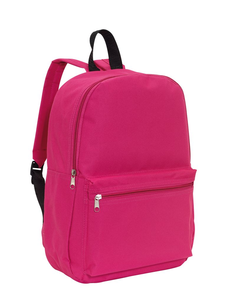 Rucksäcke klein Pink 30x10,5x39,5 cm – Mini Rucksack mit gepolsterte Schultergurte für Damen Reißverschluss-Hauptfach